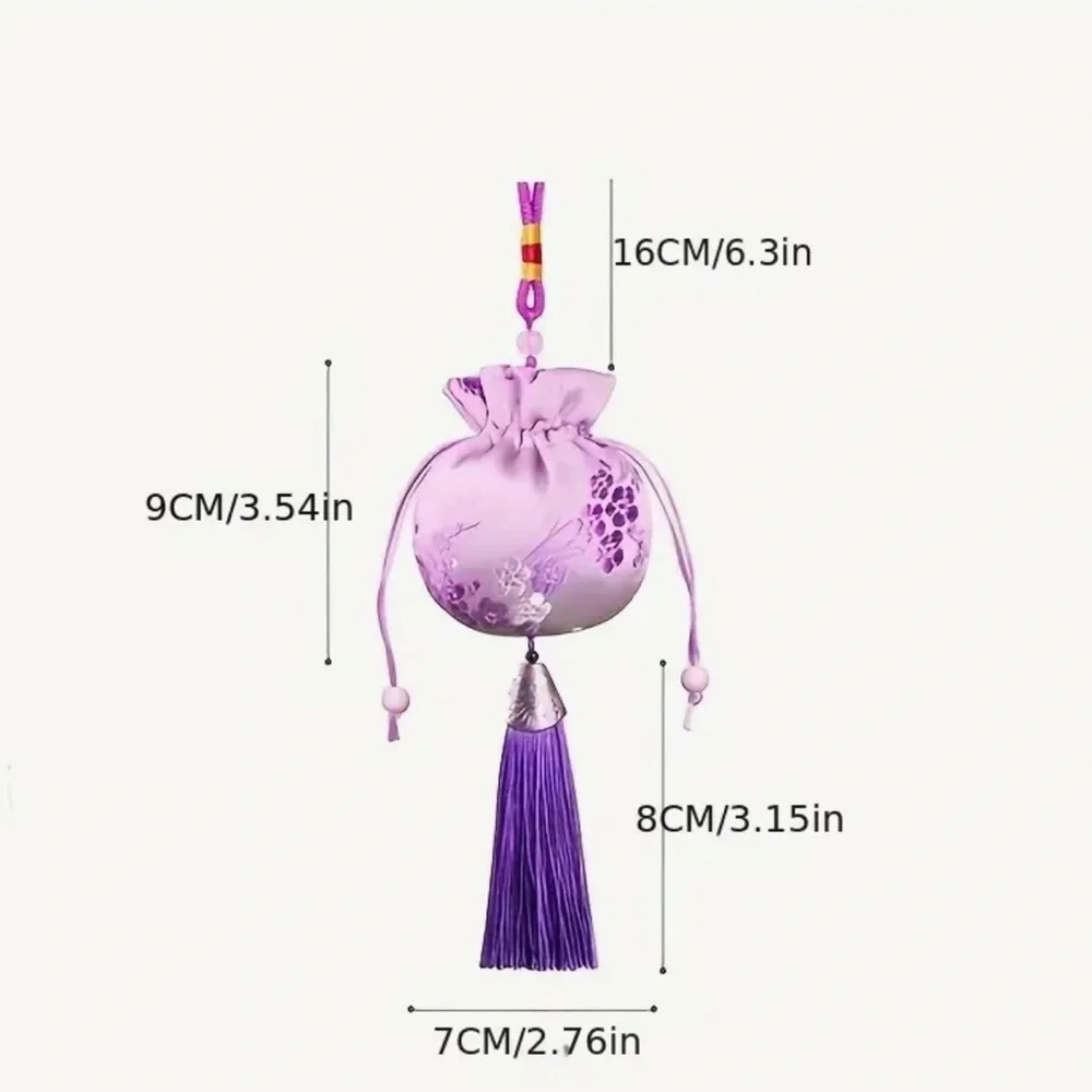 One Small Draw String Purse - Gift Bag - Sachet Bag with Tassel (u choose color)